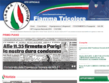 Tablet Screenshot of fiammatricolore.com